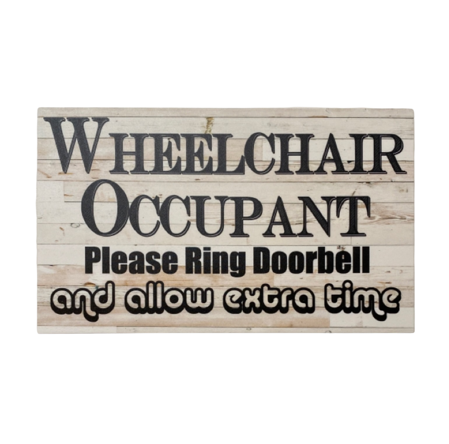 Wheel Chair House Door Bell Sign