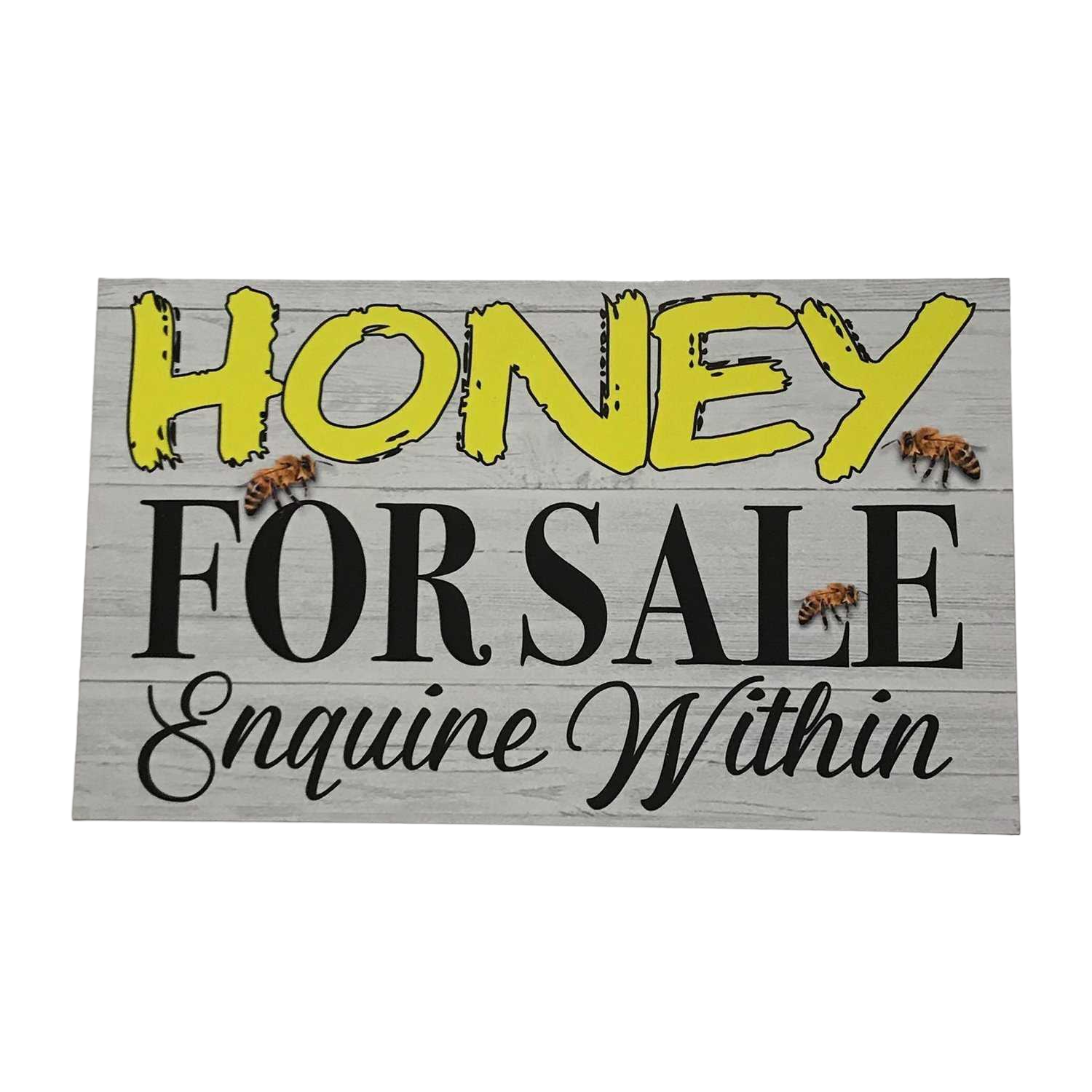 Honey For Sale Enquire Within Bee Sign - The Renmy Store Homewares & Gifts 
