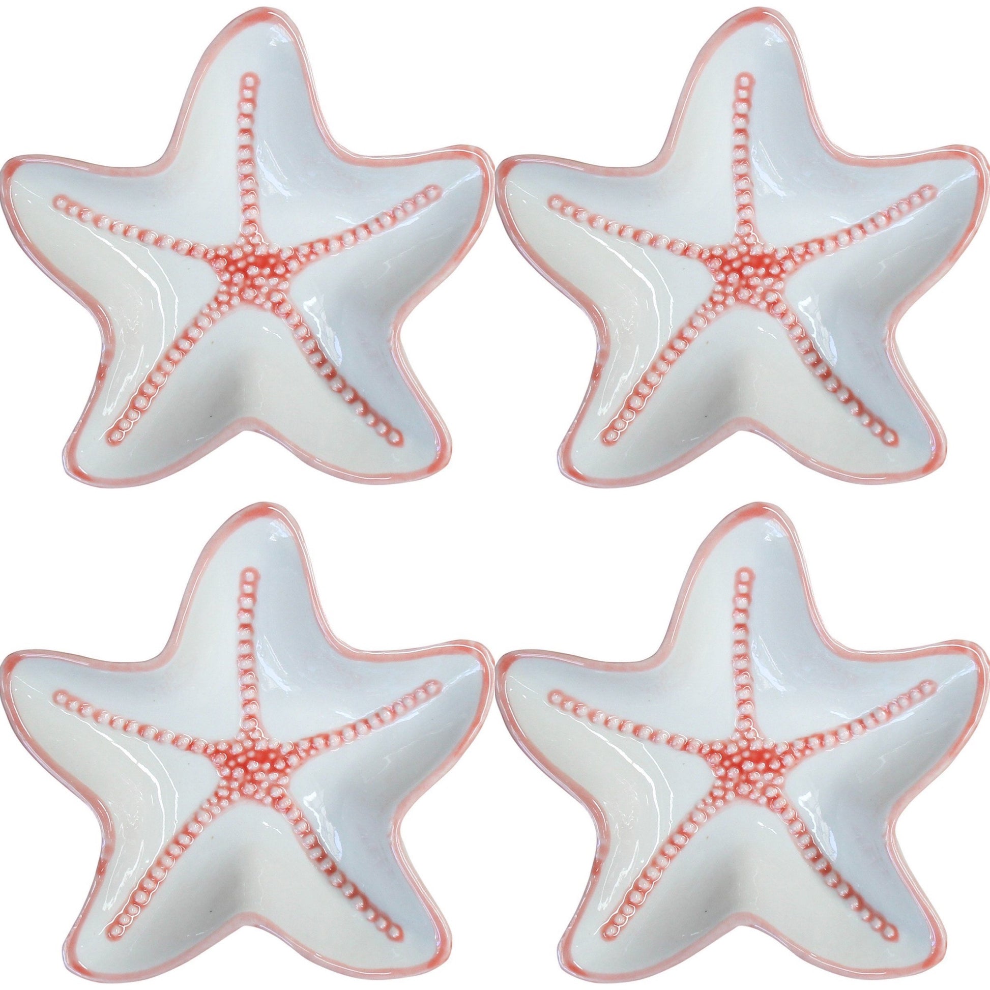 Starfish Beach House Plate Set of 4 - The Renmy Store Homewares & Gifts 