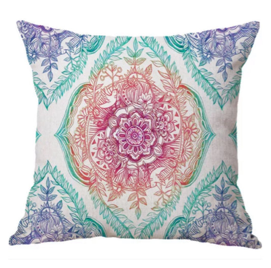 Cushion Colourful Mandala - The Renmy Store Homewares & Gifts 
