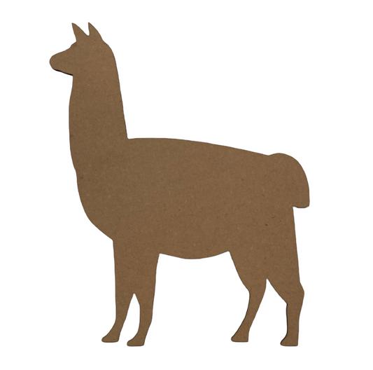 Llama Alpaca MDF Shape Raw Cut Out Art Wood - The Renmy Store Homewares & Gifts 