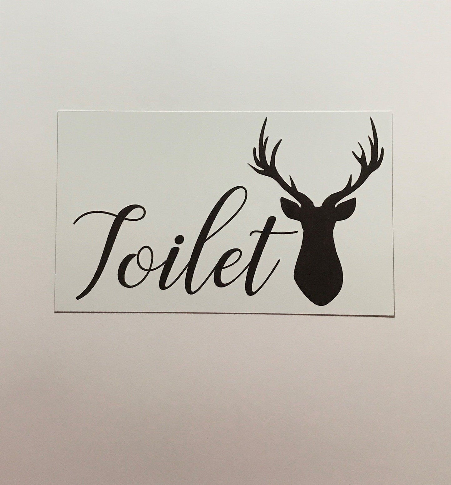 Stag Deer Door Room Sign Toilet Laundry Bathroom